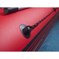 Лодка моторная килевая Kitt Boats 410 НДНД красно-черный